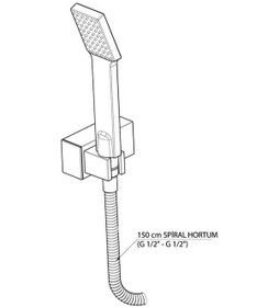 Resim Gpd Kare Askılı Duş Seti Takımı Dst26 Krom 