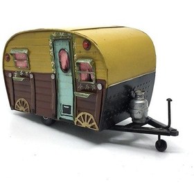 Resim Dekoratif Metal Karavan - Sarı 
