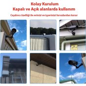 Resim Daily Link Dailylink Hırsız Caydırıcı Güneş Enerjili Sahte Kamera LED Işık 