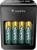 Resim Varta LCD Plug Charger+ & 4x 2100mAh Şarjlı Pil 