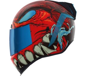 Resim Icon Airform Manik RR MIPS Kapalı Motosiklet Kaskı Siyah Kırmızı Mavi 