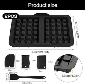 Resim 2 Adet Waffle Bölmesi Pişirme Aksesuarları, Silikon Waffle Plakası Aksesuarı Belçika Waffle Aksesuarları, Ninja AF300EU, AF400EU, AF451EU, SL400EU ve AF500DE Sıcak Hava Fritözü için Waffle Bölmesi 