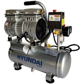Resim Hyundai HM506S 550 W 8 Bar 6 LT Hava Kompresörü Gri 