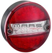 Resim Mars 24V STOP LAMBASI YUVARLAK (LEDLİ) KABLOLU (4 FONKSİYONLU) (140*60 MM) 