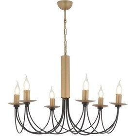 Resim Joyce 6'lı Siyah Eskitme Yuvarlak Modern Oturma Odası Salon Avize Siyah 