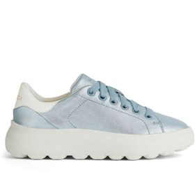 Resim Geox Kadın Mavi Spherica Ec4.1 Bağcıklı Deri Sneaker D45tcc0bvbcc4b1r 