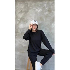 Resim Ponçik Kadın Modal Scuba Mevsimlik Eşofman Takımı - Soft Touche, Oversize Spor 25503 
