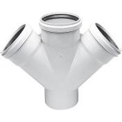Resim Hakan PVC Çift Çatal 45° 50 x 50 mm 