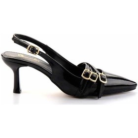 Resim Siyah Kadın Klasik Topuklu Ayakkabı K01206011108 Siyah 