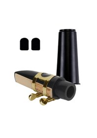 Resim Midex SFR-1530A Alto Saksafon Ağızlık Bek Seti Gold (Bek Bilezik Kamış Ped Kapak) 