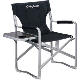 Resim Kingcamp Deluxe Director Chair Katlanır Ultralux Kamp Sandalyesi Siyah 