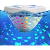 Resim Elmpaly Newtag Su Geçirmez Rgb Led Akvaryum Havuz Lambası Pil Şarjlı Pvc Yüzen Fıskiye Aydınlatma 