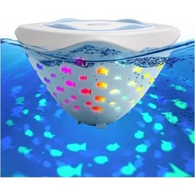 Resim Elmpaly Newtag Su Geçirmez Rgb Led Akvaryum Havuz Lambası Pil Şarjlı Pvc Yüzen Fıskiye Aydınlatma 