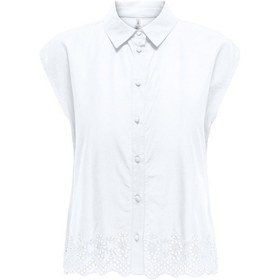 Resim Onllou Lıfe Emb S/s Shırt Ptm Beyaz Renk 