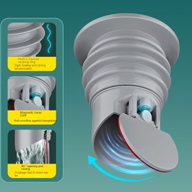 Resim 1 Küçük Dayanıklı Kanalizasyon Tüpü Silikon Fiş, Şık ve Basit Su Tüpü Silikon Fiş, Geri Akışa Karşı, Mutfak, Banyo, Ev için Uygun 