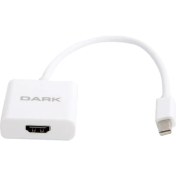 Resim Dark Mini Display Port to HDMI (Dişi), 4K Çözünürlük, Tak Çalıştır, Beyaz Dönüştürücü (DK-HD-AMDPXHDMI) 