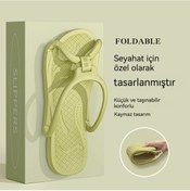 Resim Erkekler Ve Kadınlar İçin Katlanabilir Terlik Green Soft Bottom Wear-resistant 