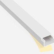 Resim Mutlusan Kablo Kanalı Yapışkanlı Beyaz (2M.) 20*10 mm 