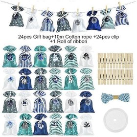 Resim Noel Takvimi 24 Adet/takım Noel Advent Takvimi Çantalar Duvara Asılan Kolyeler Klipsli Noel Takvimi Yeni Yıl 2023 Geri Sayım Ev Dekorasyonu Hediyeleri B02 