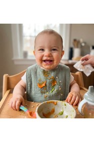 Resim Aluve 3 Katmanlı Sıvı Geçirmez Müslin Bebek Mama Önlüğü Seti- 3'lü set-2 