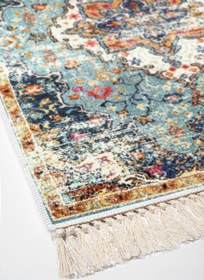 Resim Alanur Home Eko Trend Djt Yıkanabilir Kaymaz Taban 3 Lü Yatak Odası Takımı M12290 Vintage Mavi 