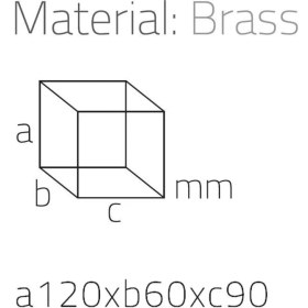 Resim Tezgah Üstü Pamukluk Krom Renk 122X60X90 Mm 