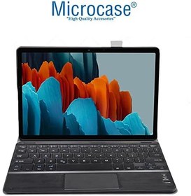 Resim Microcase Samsung Galaxy Tab S8 X700 Bluetooth Klavye + Touchpad Standlı Kılıf - BKK2 