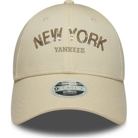 Resim New Era Wmns Sequın Wordmark 9forty Neyyan Unisex Şapka 60771753 Bej 
