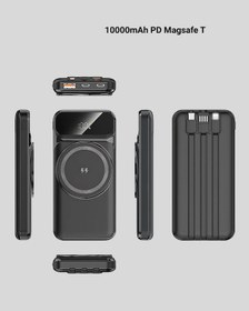 Resim 15w Kablosuz Şarj Özellikli 10000 Mah Powerbank Type-c Hızlı Şarj 