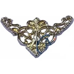 Resim Dekoratif Köşe Süsü, Köşelik - Küçük, 19X34MM, Sarı, 100 Adet 