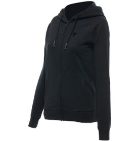 Resim DAİNESE PADDOCK BAYAN KAPŞONLU FERMUARLI HOODY SWEAT SİYAH 