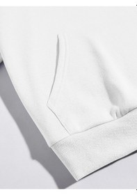Resim Unisex Kadın/erkek Harajuka Sokakt Yazılı Grafik Sweat Beyaz 
