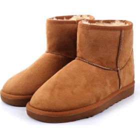 Resim Pierre Cardin 52127 Kadın Ugg Bot Modeli Süet Dış Malzeme Orta Topuklu Şık Tasarım 