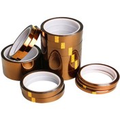 Resim Poliimid (Polyimide) Kapton Bant 250℃ - 33 Metre 10 Mm Kapton Bant 
