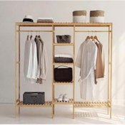 Resim MrtAhsap Mrt Ahşap Askılıklı Gardırop Kayın Ağacından 