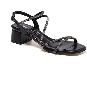 Resim Nero Black Sandalet Kadın 41604-e6 Repo siyah 
