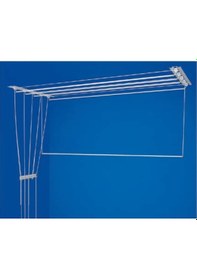 Resim Asansörlü Çamaşır Askısı Tavan Tipi 6 Çubuk 180 CM Beyaz 