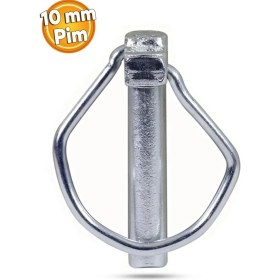 Resim 10 mm Traktör Pimi Yaylı Pim Kaliteli Çelik (5 Adet) 