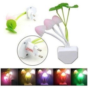 Resim Çiçekli Dekoratif Rgb Sensörlü Gece Lambası Çok Renkli 