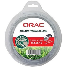 Resim Orac 3.50 MM 24 M Yuvarlak Telli Gri Tırpan Misinası 