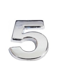 Resim Mey İthalat Cemax Krom Yapışkanlı 5 Rakamı 5 Cm 