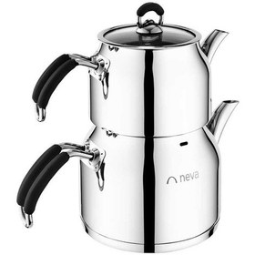 Resim Neva N3105 Hemdem Orta Boy Çelik Çaydanlık 