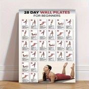 Resim 28 Gün Duvar Pilates Başlangıçları Kanvas Baskı - 30.48x40.64 cm Çerçevesiz Yoga Poster, Fitness & Harf Sanatı, Ev Spor Salonu, Yatak Odası, Mutfak, Oturma Odası, Banyo, Otel, Kafe, Ofis, Cadılar Bayramı, Noel, Paskalya, Çiftlerin Doğum Günleri, Pilates Egzersizi için İdeal Hediye 