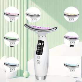 Resim Yüz ve Boyun Masajı için 7 Modlu, USB ile Şarj Edilebilir, Ev Kullanımı için Mükemmel, Anneler Günü için İdeal Hediye, 10 Farklı Tatil Hediye Seçeneği için Uygun. 