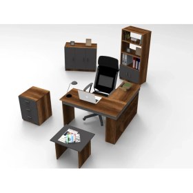 Resim Robin Home Boston Ofis Çalışma Masası Ofis Büro Takımı Masa Sehpa Keson Kitaplık Dolap 