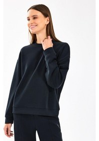 Resim Skechers W Lounge Loose Crew Neck Kadın Sweatshirt - S2510052-11097 Siyah 