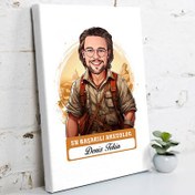 Resim Karikatürlü En Başarılı Erkek Arkeolog Kanvas Tablo 
