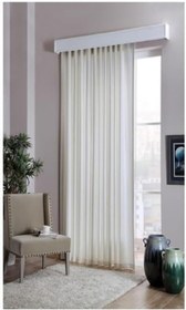 Resim SATEN GÜNEŞLİK PERDE-EN: 450 cm - ÇİFT KANAT (KREM, 440 x 290 cm) 