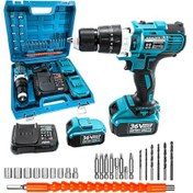 Resim Anadolu Strong ANS1054-M 36V 5Ah Li-ion Çift Akülü Darbeli Matkap Vidalama Seti 