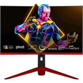 Resim Dragos Vision V27240 27" 1 MS 240 Hz DP HDMI FHD Curved Pivot Pro Oyuncu Monitörü Dragos